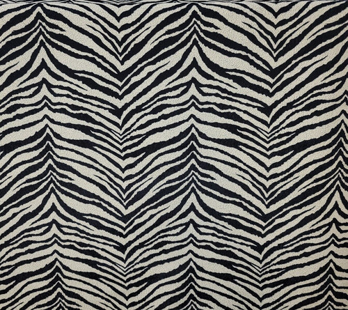Zebra flock velvet upholstery - zebra,