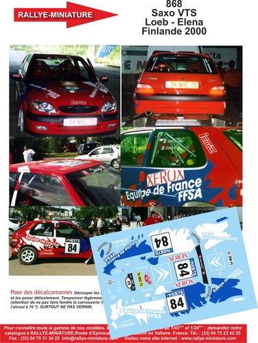 Decals ref 0868 citroen - 1/43,