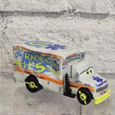 Disney Cars Rambulance 3" Figure Car Push Along Crazy 8 Thunder Hollow Official