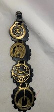Vintage Horse Brass Leather
