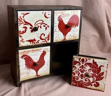 Vintage Wooden French Country Style Kitchen Drawers with Cockerell Tiles