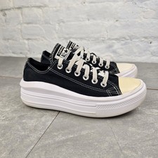 Converse Chuck Taylor Womens UK Size 5 Shoes Black Chunky Platform Sneakers