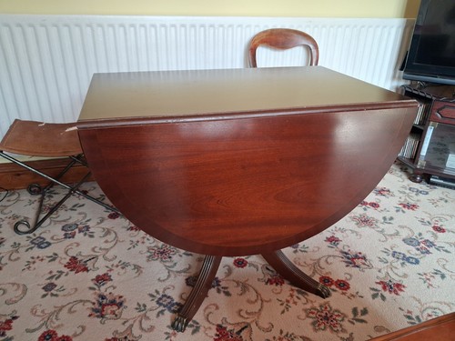 Mahogany drop leaf dining - leaf,