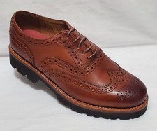 NWOB GRENSON ARCHIE BROGUE BROWN LEATHER WINGTIP 112912 MEN SHOES US SIZE 9 G