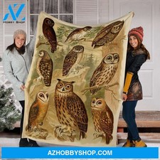 Owl Collection Fleece Blanket