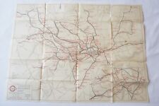1937 London Transport Underground Railway Map Tube Map