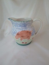 Park Rose, Pottery Jug, Hand Decorated Bridlington Yorkshire