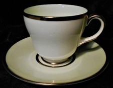 WEDGWOOD 'CONTRAST' PATTERN COFFEE CUP & SAUCER, W4163,PERFECT