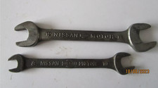 Two Nissan Spanners stamped 8 & 10, 12 & 14