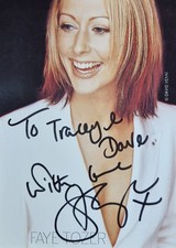 Faye Tozer Steps autograph personalized pic 10x15cm perfect cond