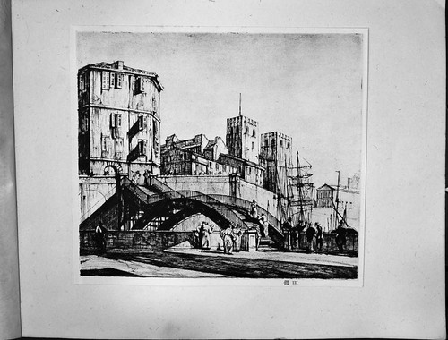 Old 1928 etching rushbury - etching, st
