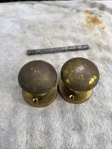 Vintage brass door - vintage, knobs
