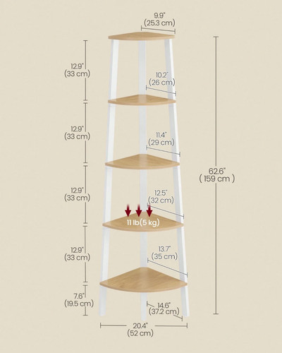 Tier industrial corner - 4-tier,