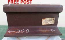 RAIL TRACK LINE 300mm STEEL RAILROAD TRAIN CRAFT ANVIL DE-RUSTED FULL SIZE 17Kg