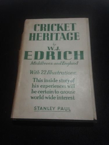 Cricket heritage edrich - heritage, wj