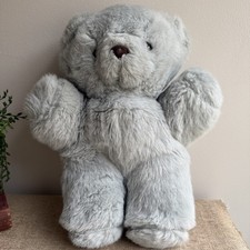 Vintage grey teddy bear - teddy, plush