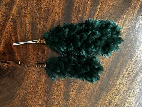 Green hackle plume - green,