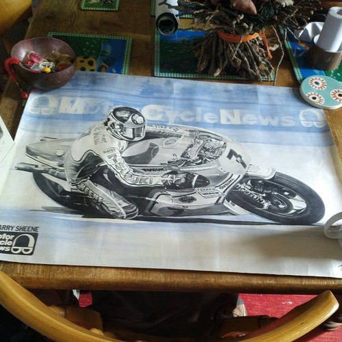 Vintage barry sheene poster - vintage,