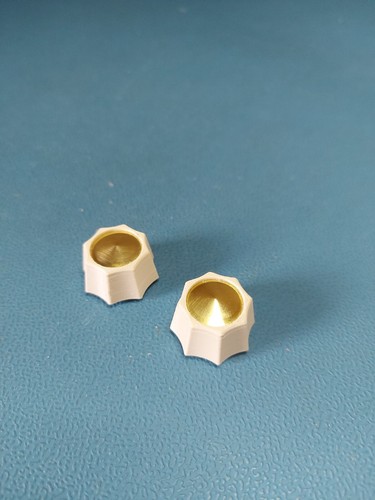 Dansette knobs with brass - knobs,