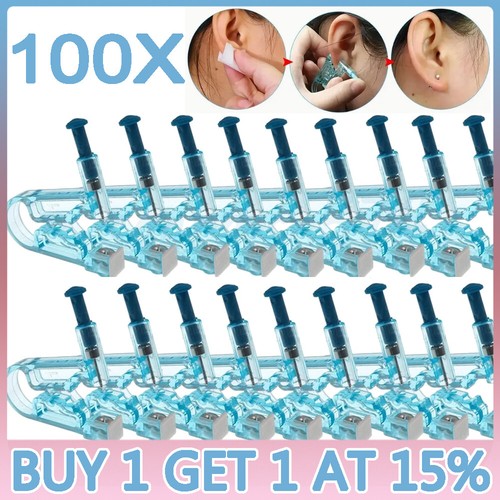 100x sterile ear piercing - piercing, gun