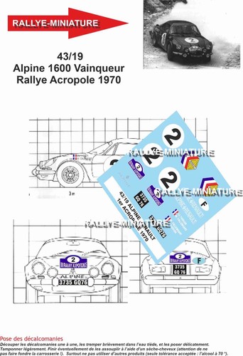 Decals ref 4319 alpine - decals,