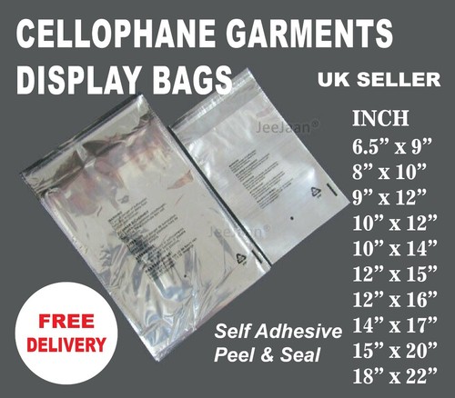 Cellophane clear cello bags - cello,