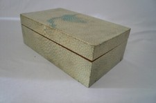 ANTIQUE SHAGREEN CIGARETTE BOX Made in England