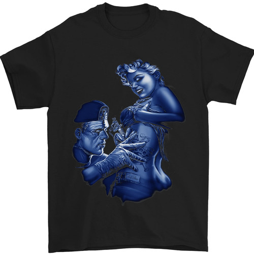 Frankenstein tattooing marilyn - frankenstein,