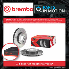 2x Brake Discs Pair Vented