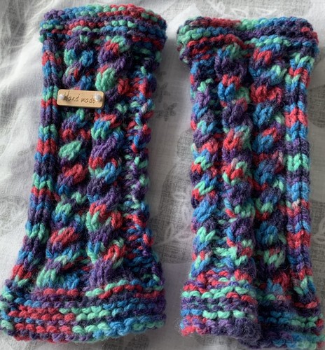 Ladies hand knitted - hand, cable