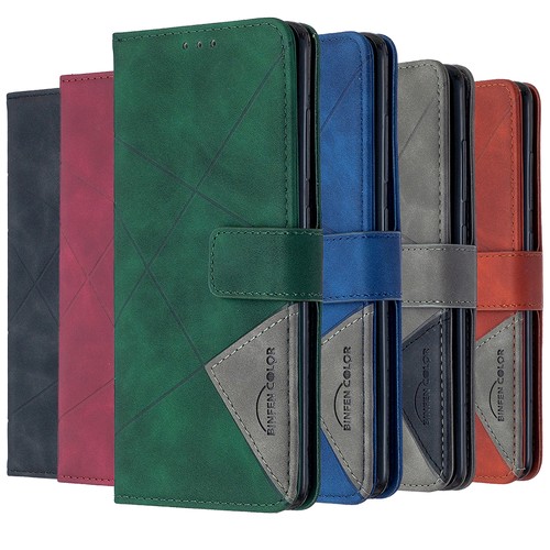 Leather flip wallet - leather,