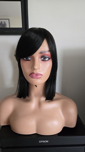 Fringe bangs synthetic wig
