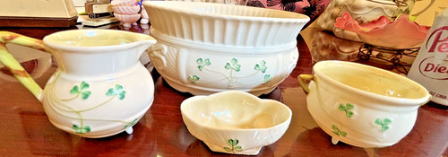 Vintage belleek shamrock - belleek,