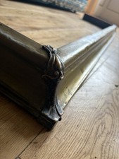 Antique Fireplace Fender Brass Fire Surround Metal