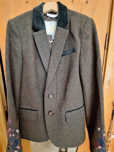 Joules green tweed jacket - , size