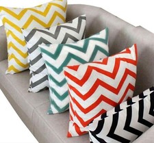 Zigzag Cushions or Covers or Chevron ZIG ZAG stripe Geometric  17" x 17"