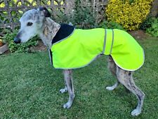 FACTORY SECOND - GREYHOUND / WHIPPET HI-VIS DOG COAT. MADE IN THE UK.