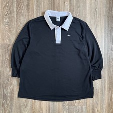 Vintage Nike Black Rugby Shirt