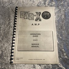 CASINO BAR X 5 AWP Operators Guide & Service Manual Bell Fruit Machine