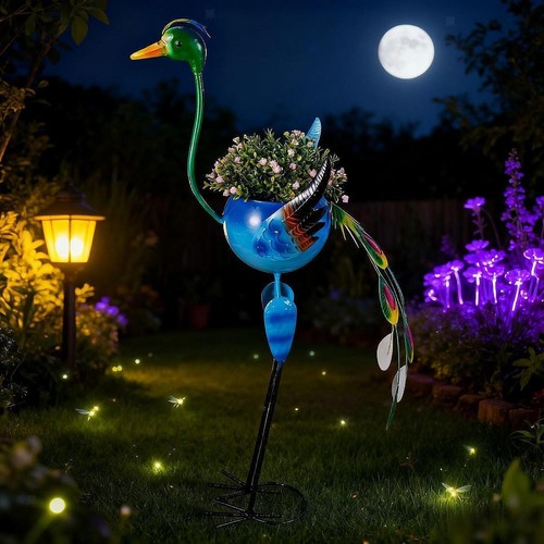 Peacock planter flowerpot - peacock,