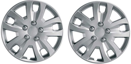 Stylish silver wheel trims - 14",