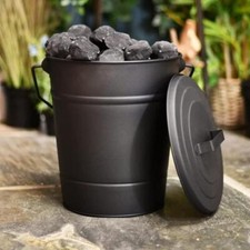 12L Metal Ash Bucket Fireside