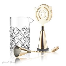Brass Cocktail Mixing 3pc Set