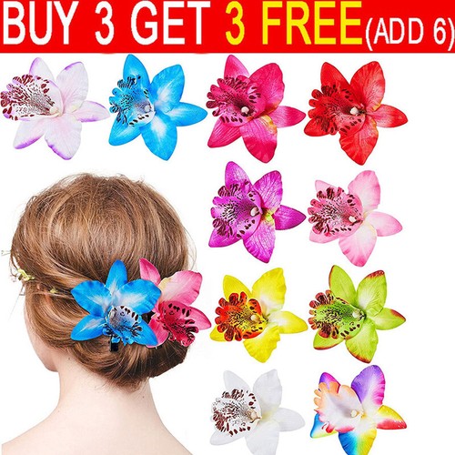 Orchid flower hair - flower, clip
