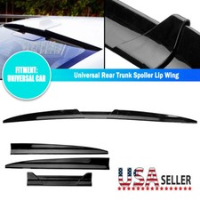 Gloss Black 135cm Universal Rear Upper Boot Trunk Spoiler Lip Extension Wing UK