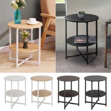 2 Tier Wooden Side End Table
