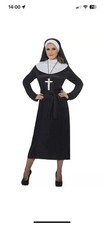 Ladies Nun Fancy Dress Costume