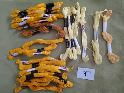 Assortment yellow colours - assortment,