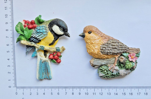 Ceramic bird fridge - ceramic, magnets
