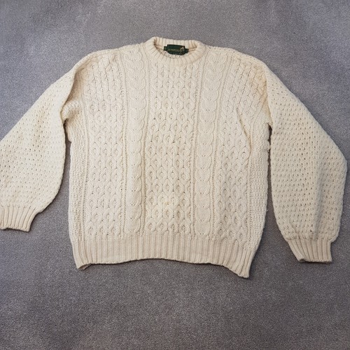Vintage jumper mens cream - vintage, xl